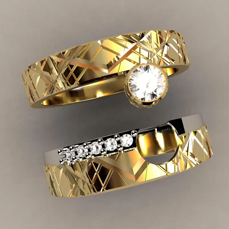 HOYON Original 14k Gold Color Diamond Style Ring Set for Women and Men For Party Jewelry Personality Car Flower Free Shipping
HOYON Original 14k Gold Color Diamond Style Ring Set for Women and Men For Party Jewelry Personality Car Flower Free Shipping