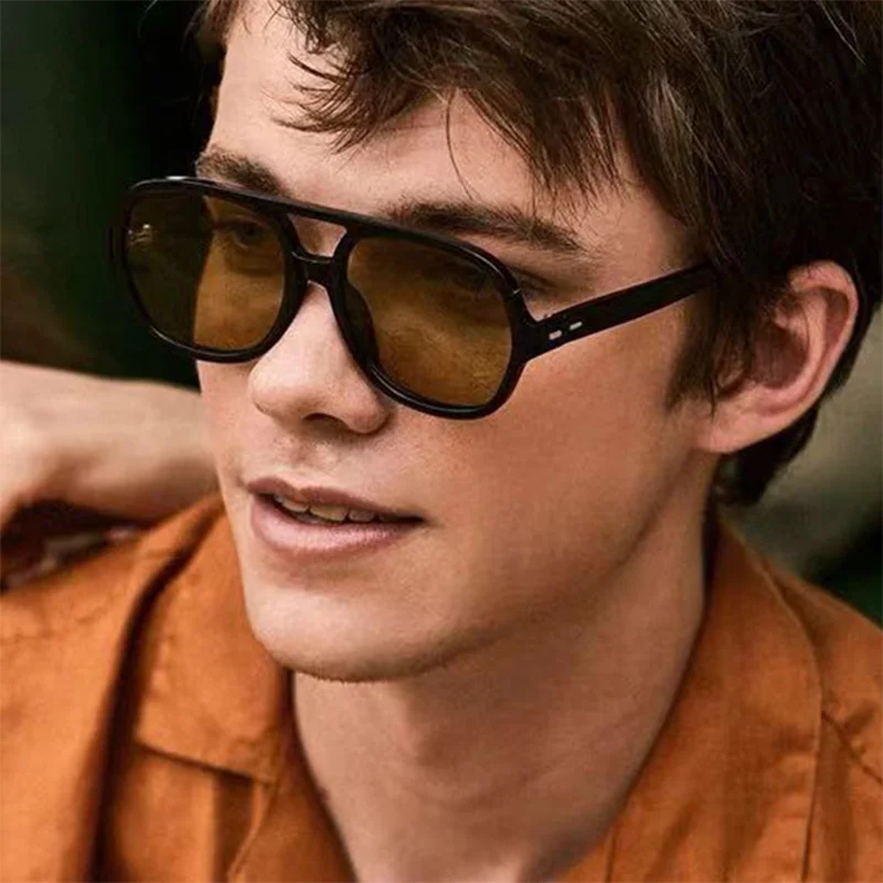 OVOYAN Double Bridge Sunglasses Men Vintage Classic Big Frame Square Sun Glasses Women Outdoor Beach Sun Glasses UV400 Goggles
OVOYAN Double Bridge Sunglasses Men Vintage Classic Big Frame Square Sun Glasses Women Outdoor Beach Sun Glasses UV400 Goggles
