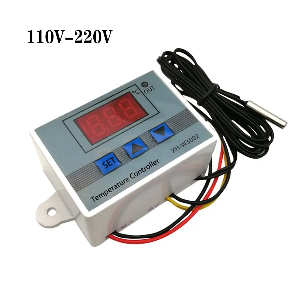 

Hot XH-W3002 W3002 AC 110V-220V DC24V DC12V Led Digital Thermoregulator Thermostat Temperature Controller Control Switch Meter