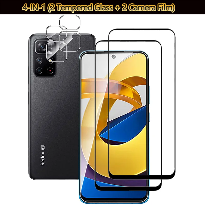 4-IN-1, Tempered Glass + Camera Film for Redmi Note 11S 5G/Poco M4 Pro 5G High-quality Glass Xiaomi Note11S 5G Screen Protector
4-IN-1, Tempered Glass + Camera Film for Redmi Note 11S 5G/Poco M4 Pro 5G High-quality Glass Xiaomi Note11S 5G Screen Protector