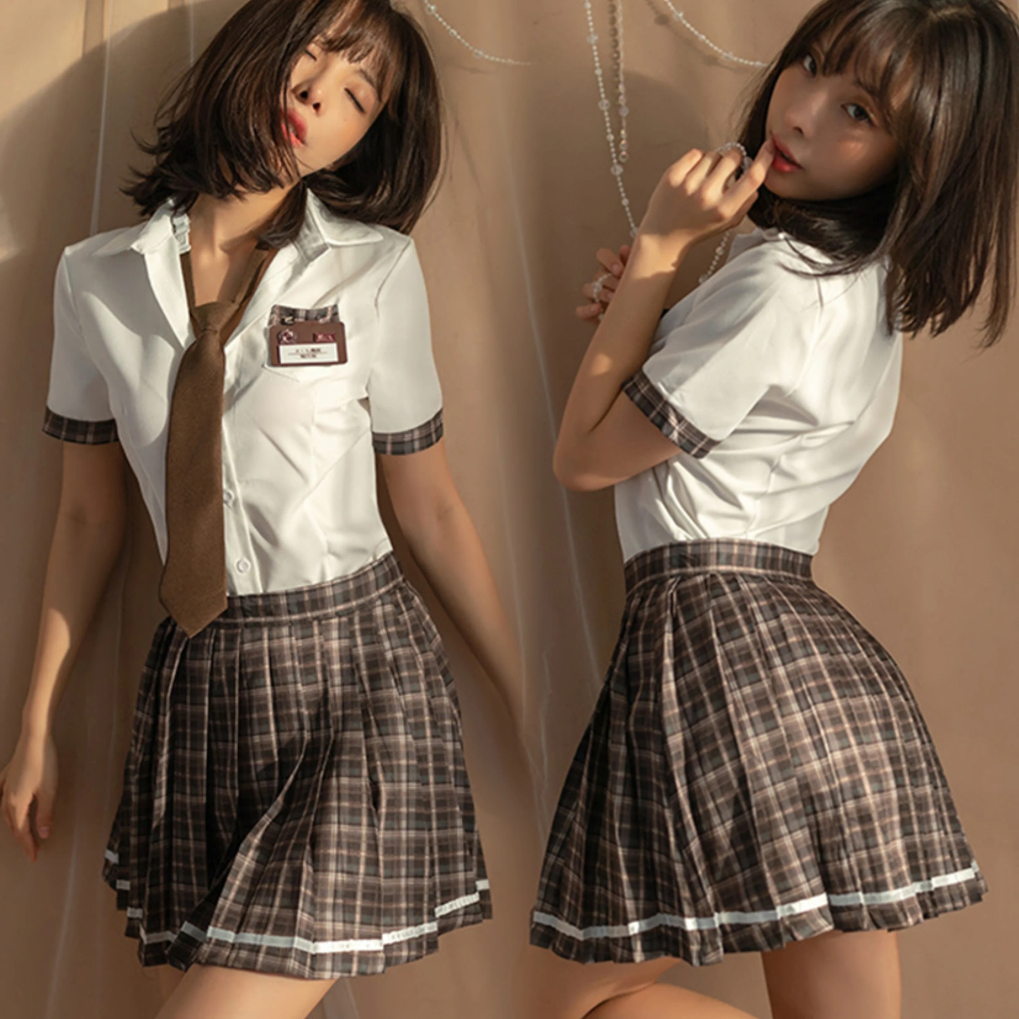Student Dress Role Playing Attire Women School Girl Mini Skirt Cheer Leading Uniform Sexy Academy Style Lingerie JK Costume
Student Dress Role Playing Attire Women School Girl Mini Skirt Cheer Leading Uniform Sexy Academy Style Lingerie JK Costume