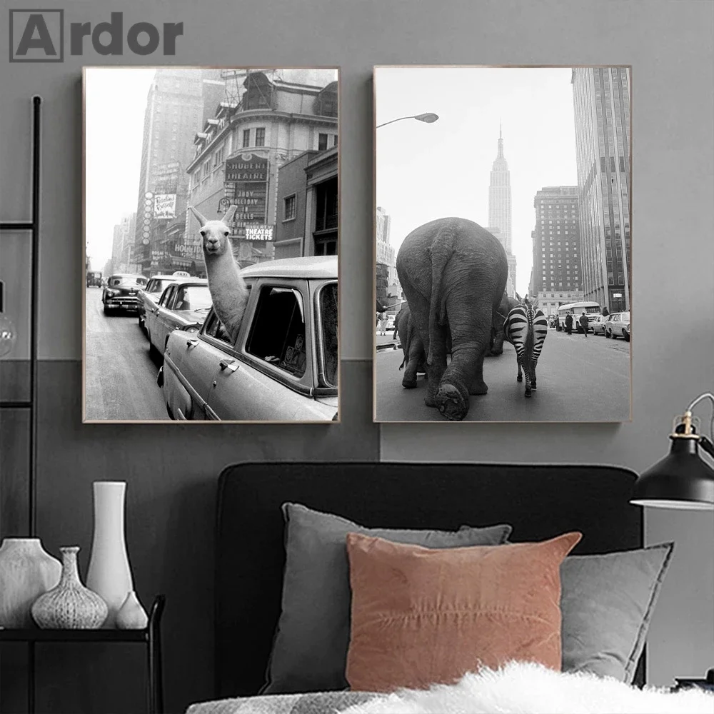 Animal Alpaca Elephant Zebra Animal Poster Vintage Canvas Paintings In New York City Pictures Nordic Wall Art Prints Home Decor
Animal Alpaca Elephant Zebra Animal Poster Vintage Canvas Paintings In New York City Pictures Nordic Wall Art Prints Home Decor