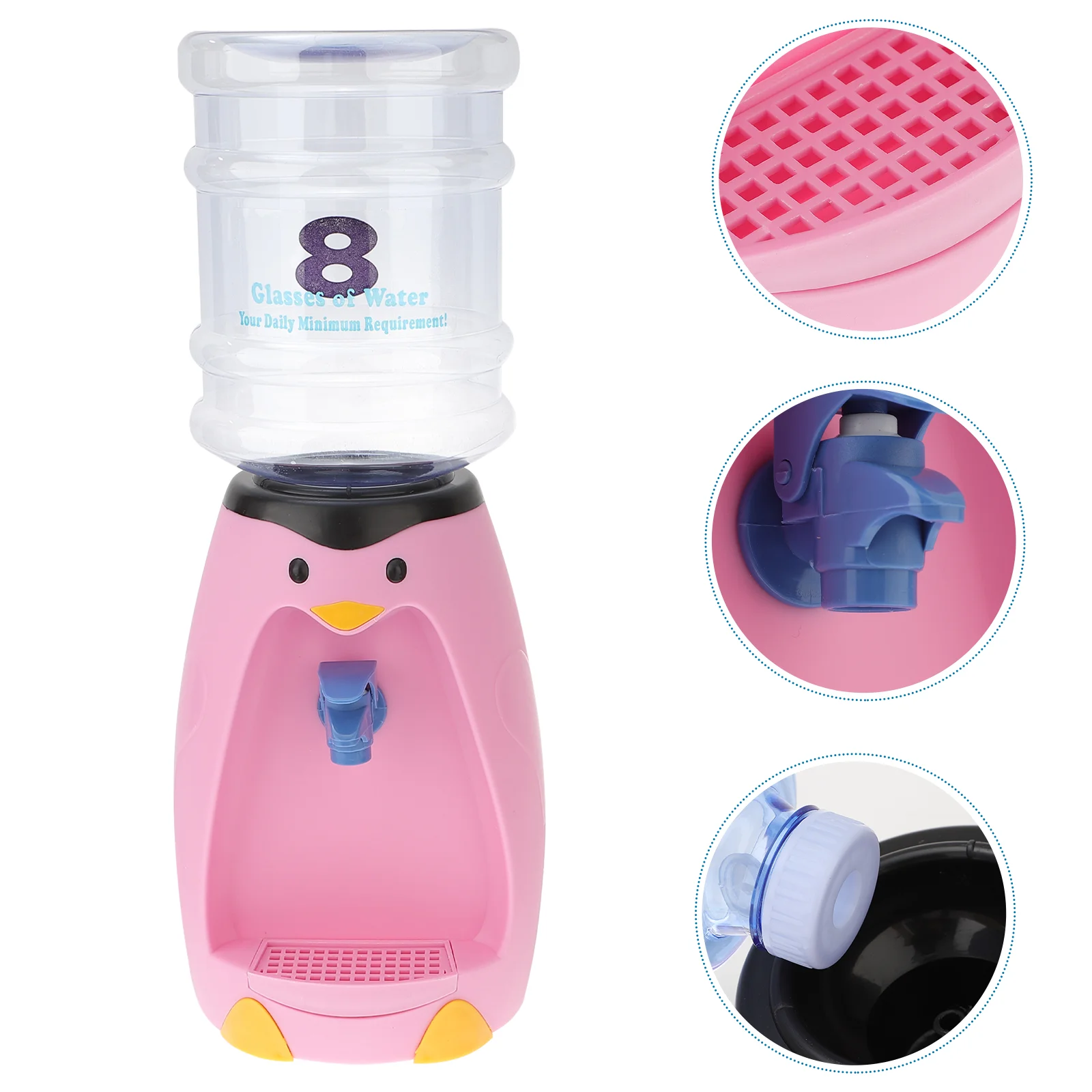 

Kid Water Bottle Penguin Design Drink Machine Non-heating Drinking Fountain Kettle Lovely Plastic Cartoon Office