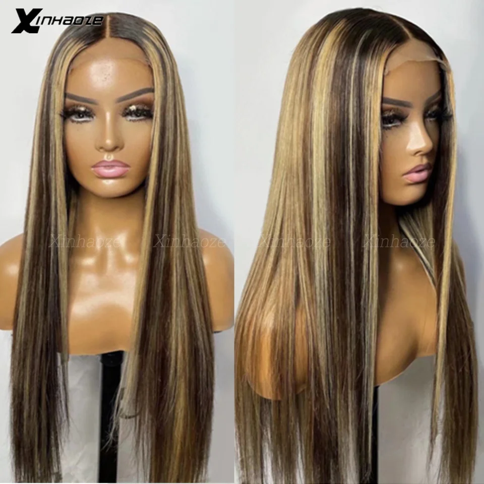 Ombre Honey Blonde 180 Density 13x6 Lace Front Human Hair Wigs Ombre P4/27 Straight Highlight Silk Top Wigs 100% Raw Remy hair
Ombre Honey Blonde 180 Density 13x6 Lace Front Human Hair Wigs Ombre P4/27 Straight Highlight Silk Top Wigs 100% Raw Remy hair
