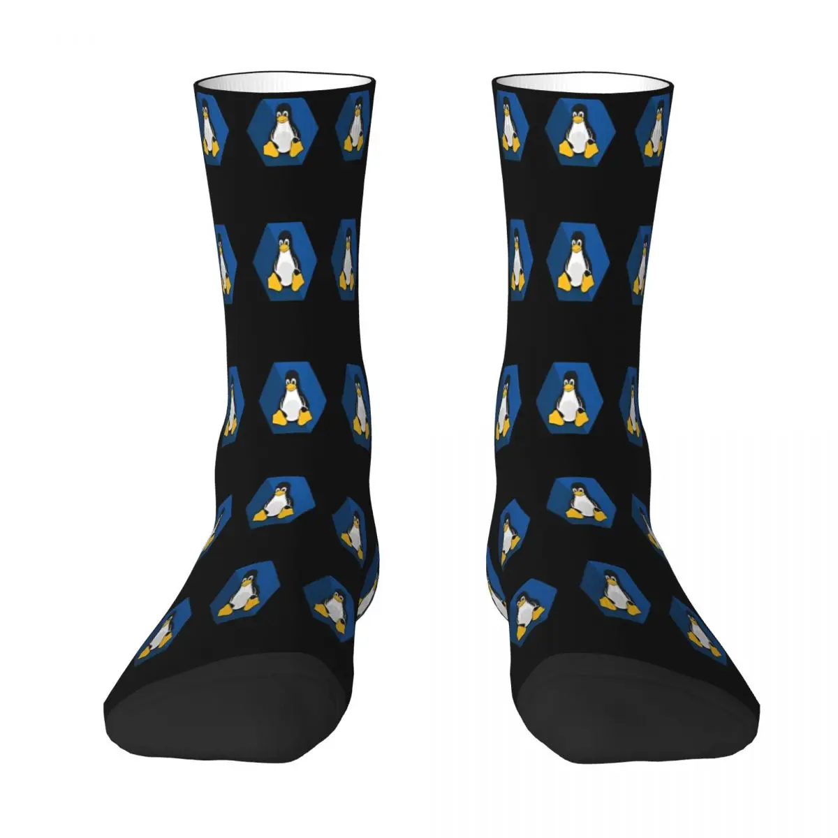 

Linux Tux Linux Python Code Sock Socks Men Women Polyester Stockings Customizable Design