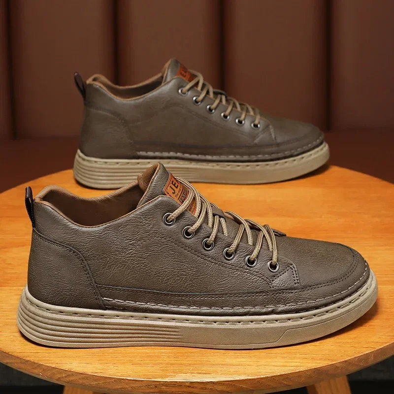 Men's Shoes New Breathable, Waterproof, and Anti slip Men's Versatile Black Leather Shoes Casual Board Shoes Trendy for men
Men's Shoes New Breathable, Waterproof, and Anti slip Men's Versatile Black Leather Shoes Casual Board Shoes Trendy for men