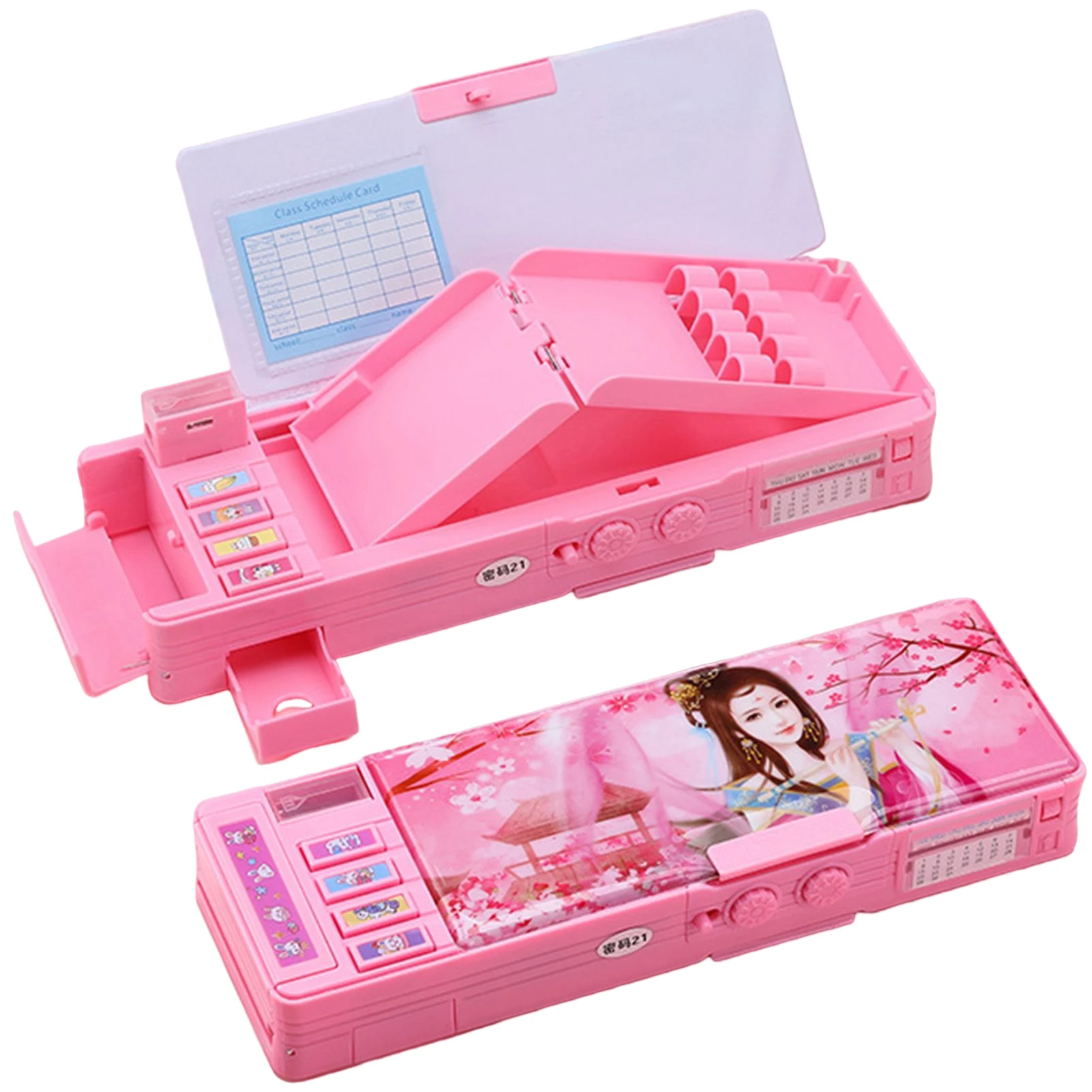 Student Pencil Stationery Box With Code Large Capacity Pencil Stationery Box Pen Holder Makeup Brushes Organizers FL
Student Pencil Stationery Box With Code Large Capacity Pencil Stationery Box Pen Holder Makeup Brushes Organizers FL