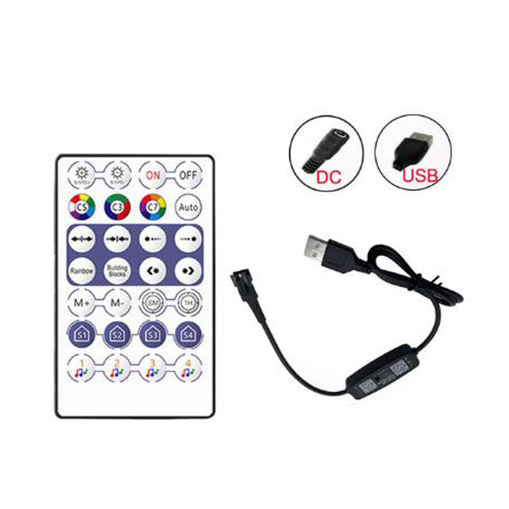 Светодиодный контроллер WS2811 WS2812B Bluetooth-музыка с микрофоном для пиксельных