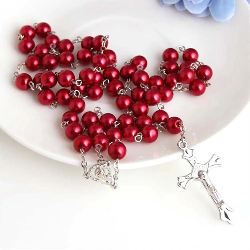 1pcs Handmade Necklace Ladies Imitation Vintage Style Pearl Rosary Beads with Cross Pendant Jewelry 9 Mallzona Sceaa765c7363403eb846f9a15459bd4au 1pcs Handmade Necklace Ladies Imitation Vintage Style Pearl Rosary Beads with Cross Pendant Jewelry Mallzona