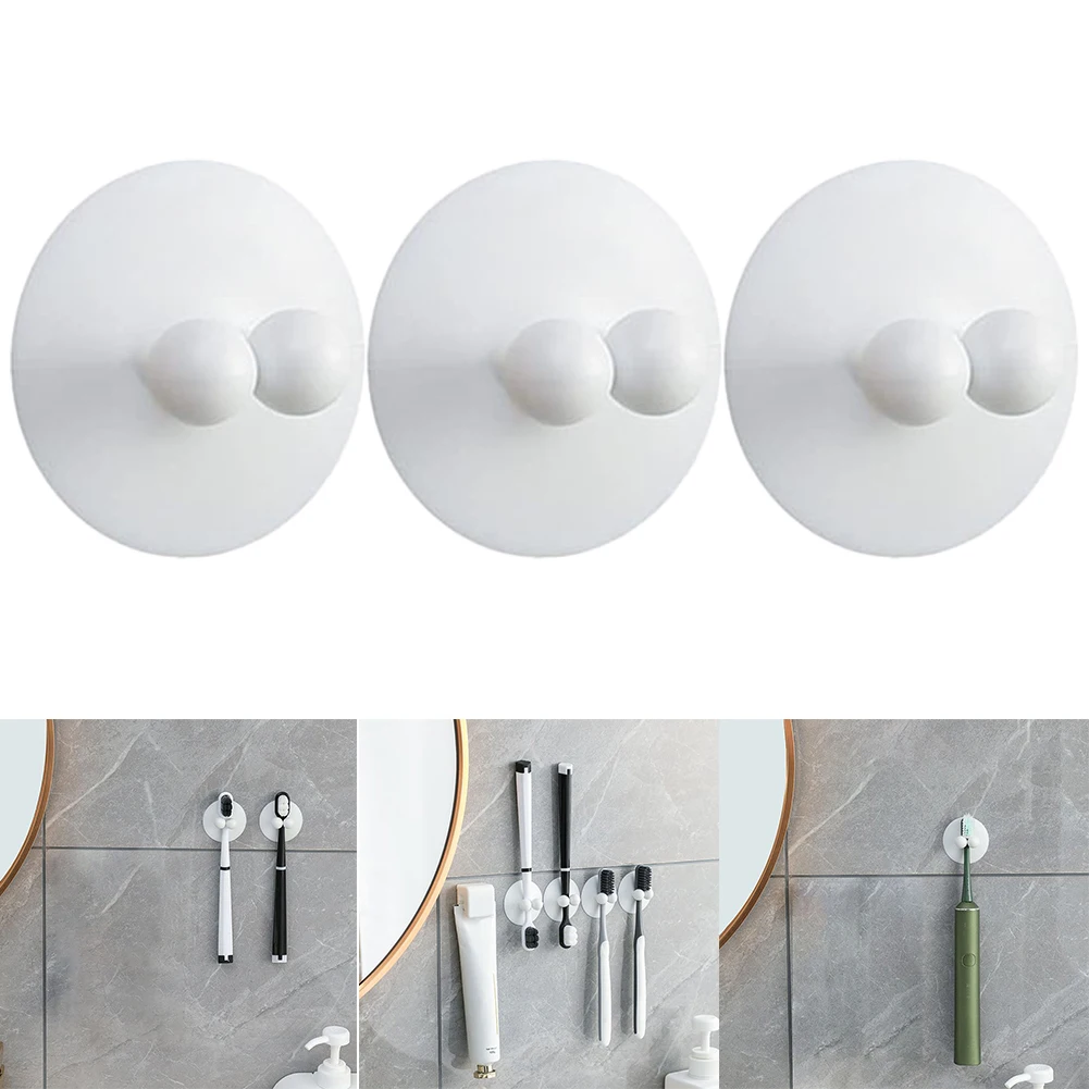3-piece Punch-free Toothpaste Clip With Suction Cup White Storage Toothbrush Holder Wall-mounted Universal Toothbrush Holder
3-piece Punch-free Toothpaste Clip With Suction Cup White Storage Toothbrush Holder Wall-mounted Universal Toothbrush Holder