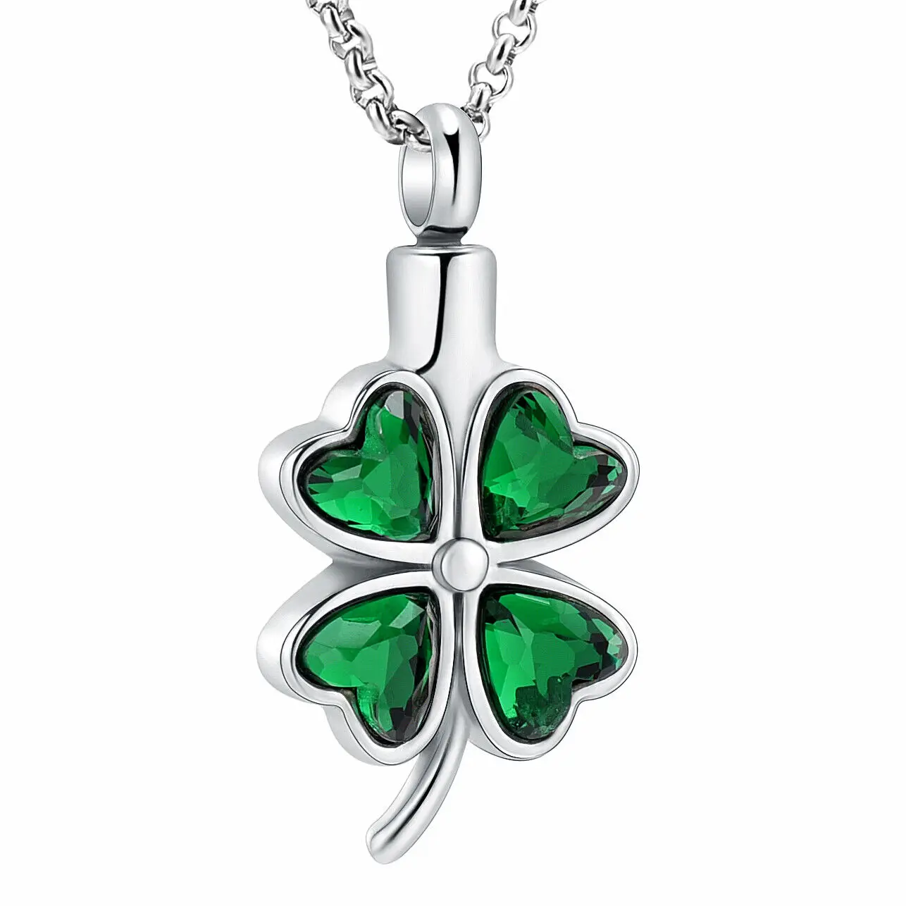 Crystal Heart Clover Cremation Pendant Small Urns for Ashes Keepsake Necklace Memorial Keepsake Jewelry
Crystal Heart Clover Cremation Pendant Small Urns for Ashes Keepsake Necklace Memorial Keepsake Jewelry