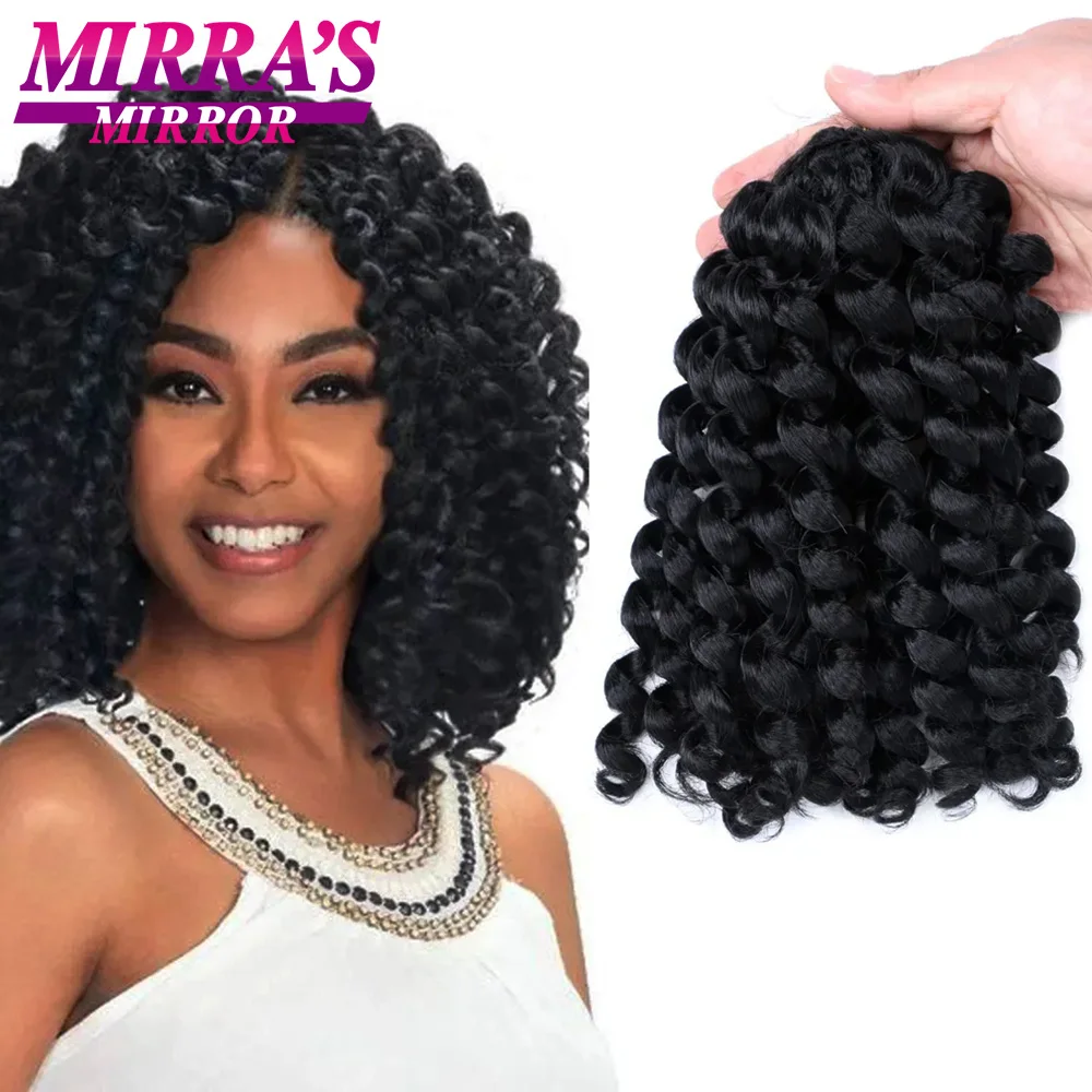Wand Curl Crochet Hair 10 Inch Jamaican Bounce Crochet Hair African Curly Crochet Braiding Hair Extensions for Women
Wand Curl Crochet Hair 10 Inch Jamaican Bounce Crochet Hair African Curly Crochet Braiding Hair Extensions for Women