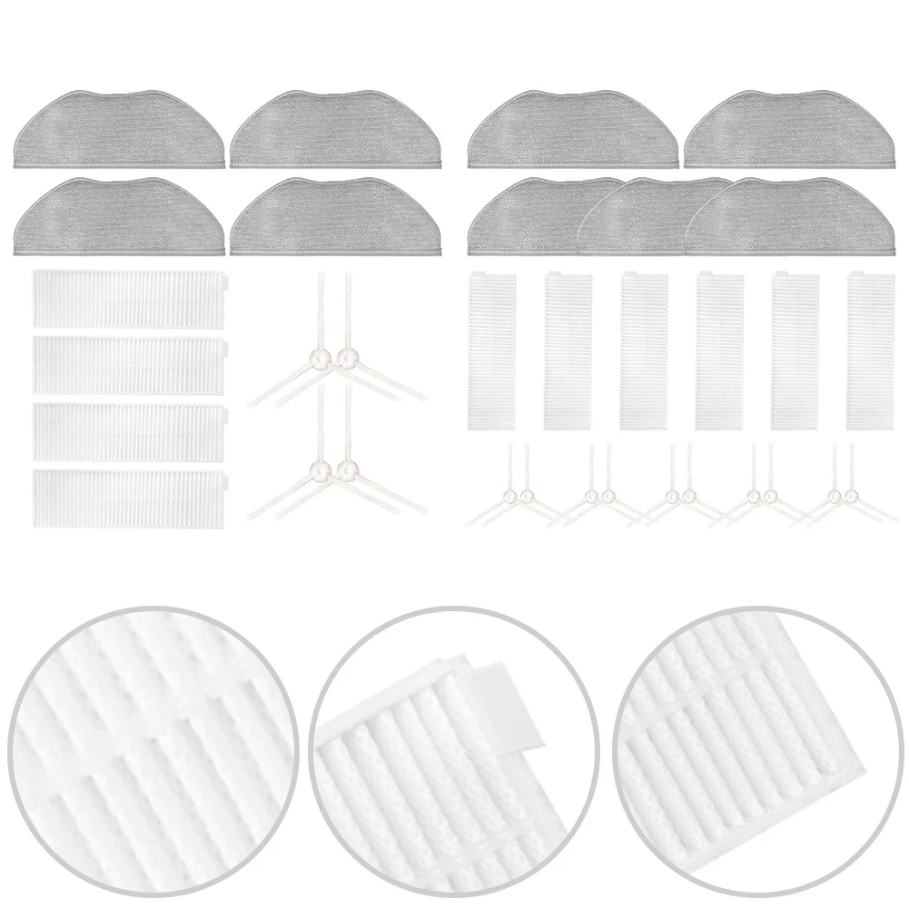 

4/6pcs Mop Cloths 4/5pcs Filters 4/10pcs Side Brushes For ROEMO Pro Robotic Vacuum Cleaner Side Brush Filter Mop Cloth Kit