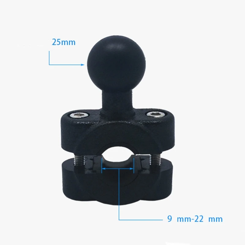 

Camera Rail Mount 1 Inch Ball Car Headrest Motorcycle Scooter Rearview Mirror Stem Bar Mount Stand 360 Degree Rotation