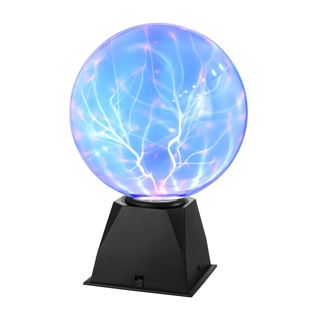 

LEDMOMO 8 Inch Touch Plasma Ball Lamp Light Sound Sphere Globe Novelty Toy for Kids with EU Plug (Blue Light)