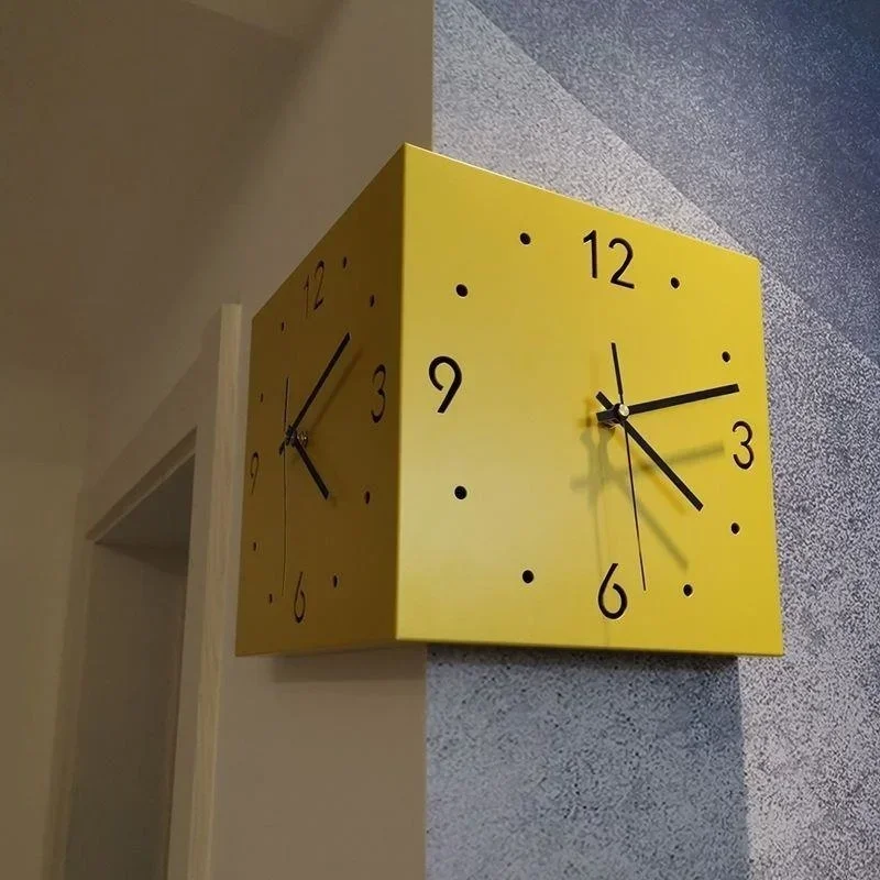 Corner Numeral Analog Simple With Arabic Light Silent Sensor Scale Double Wall Sided Square Creative Clock
Corner Numeral Analog Simple With Arabic Light Silent Sensor Scale Double Wall Sided Square Creative Clock