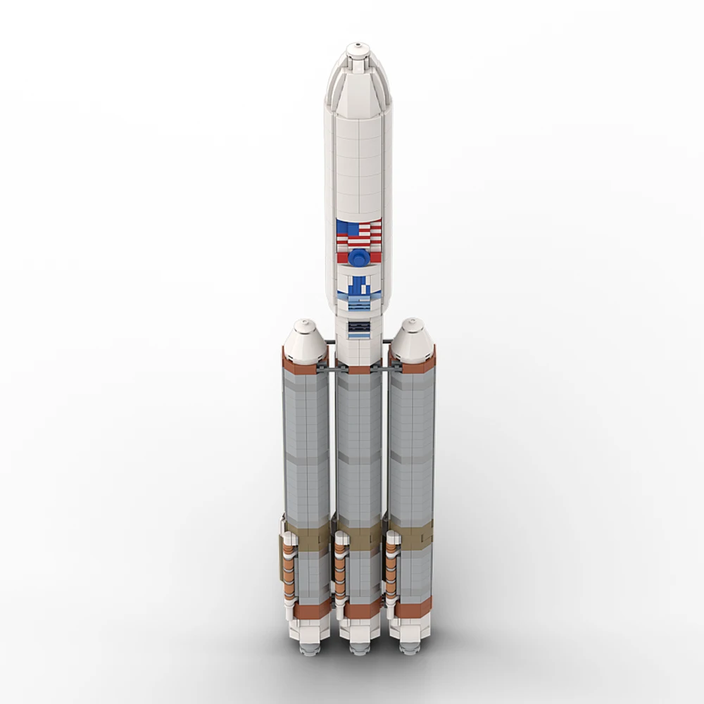 

Gobricks MOC V Heavy Launch Atlas Rocket 1:110 Building Blocks Vehicle Spacecraft Carrier Brick Model Assemble Toy DIY Kid Gift