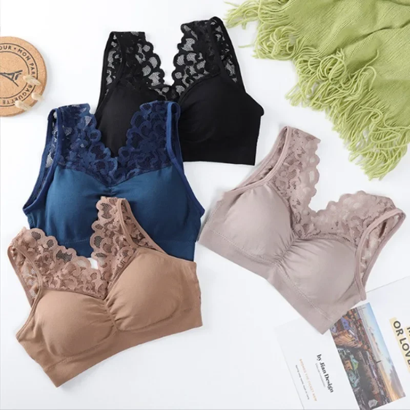 New sexy lace comfortable underwire bra women's anti-slip beautiful back underwear with a base top
New sexy lace comfortable underwire bra women's anti-slip beautiful back underwear with a base top