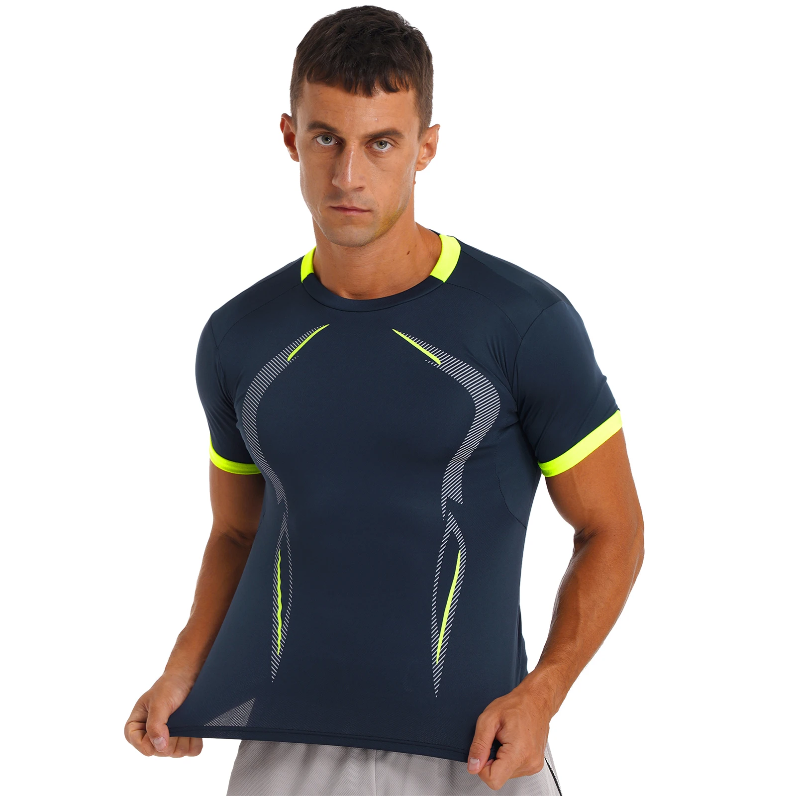 Men's Casual Short Sleeve Shirts Sport Clothes Quick Dry Running Rashguard T-Shirts Breathable Gym Fitness Top Gym Sportswear
Men's Casual Short Sleeve Shirts Sport Clothes Quick Dry Running Rashguard T-Shirts Breathable Gym Fitness Top Gym Sportswear