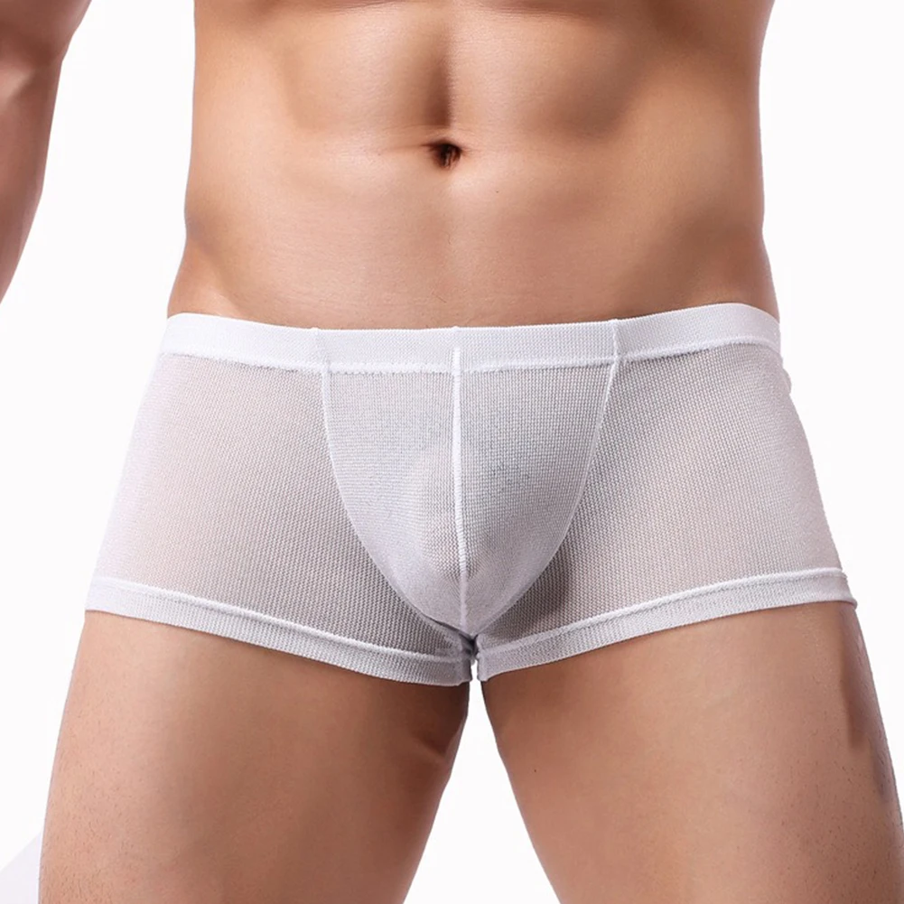 Men Sexy Ultra Thin Boxer Briefs Shiny Underwear Pouch Panties Elastic Shorts Mesh Sheer Breathable Underpants Low Rise Lingerie
Men Sexy Ultra Thin Boxer Briefs Shiny Underwear Pouch Panties Elastic Shorts Mesh Sheer Breathable Underpants Low Rise Lingerie