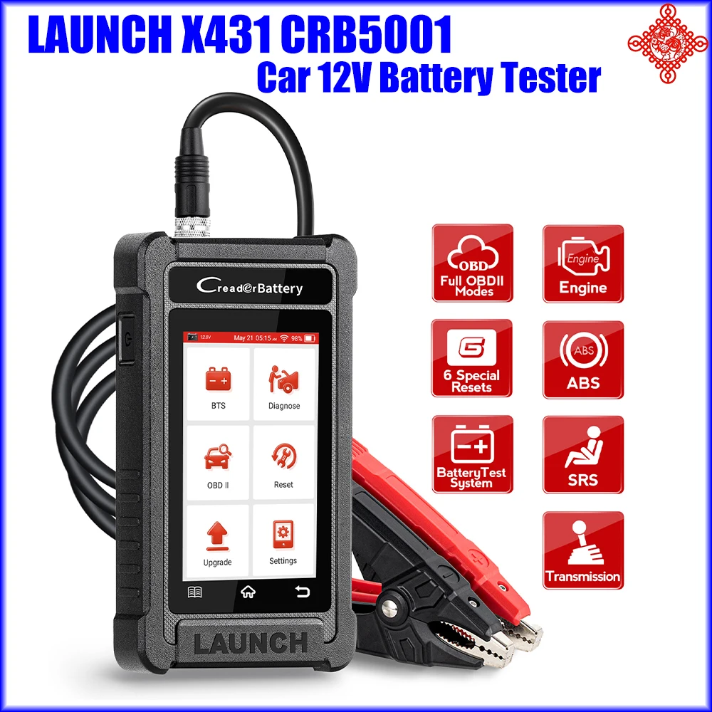Тестер аккумулятора LAUNCH X431 CRB5001, инструмент для диагностики авто, 12 В, ENG ABS SRS AT OIL BMS TPMS 6, для сброса, бесплатное обновление, PK BST360
Тестер аккумулятора LAUNCH X431 CRB5001, инструмент для диагностики авто, 12 В, ENG ABS SRS AT OIL BMS TPMS 6, для сброса, бесплатное обновление, PK BST360