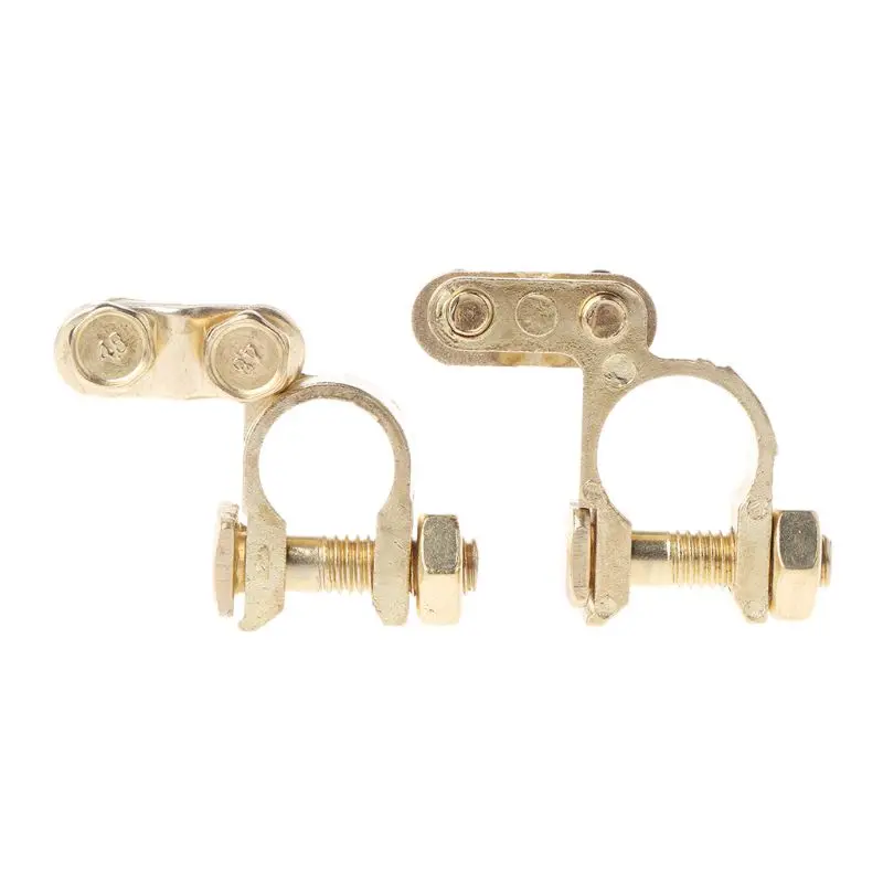 

A70F 2Pcs Durable Replacement Auto Car Terminal Clamp Clips Brass Connector