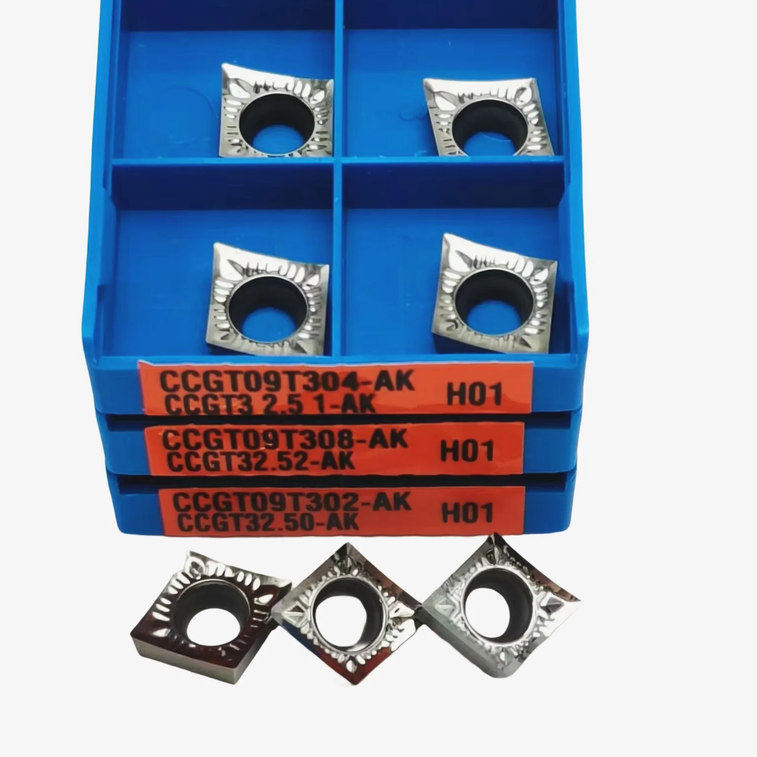 CCGT09T302 CCGT09T304 CCGT09T308 AK H01Stainless steel finishing CNC blade carbide inserts
CCGT09T302 CCGT09T304 CCGT09T308 AK H01Stainless steel finishing CNC blade carbide inserts