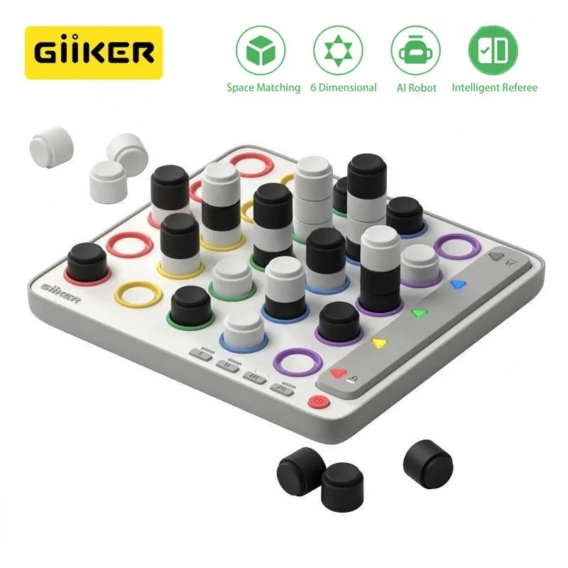 2023 New GiiKER Smart Four Colorful 3D Electronic 4 in A Row with Intelligent AI-Powered Strategy Board Game Gifts for children
2023 New GiiKER Smart Four Colorful 3D Electronic 4 in A Row with Intelligent AI-Powered Strategy Board Game Gifts for children