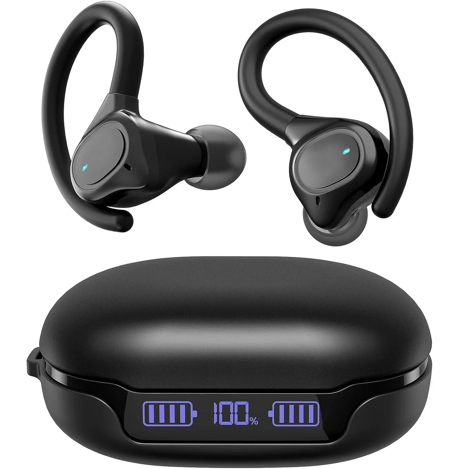 

New BE1049 Wireless Bluetooth Headset 5.3 Earphones Headphone with Dual Mic Hands-free TWS Earbuds ENC Noise Cancelling Earpiece