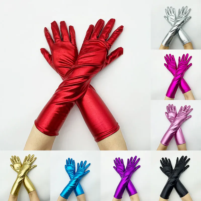 Medium Long Patent Leather Gloves Stretch Tight Arm Covers Solid Dress Collocation Fashion Performance Gloves Versatile Mittens
Medium Long Patent Leather Gloves Stretch Tight Arm Covers Solid Dress Collocation Fashion Performance Gloves Versatile Mittens