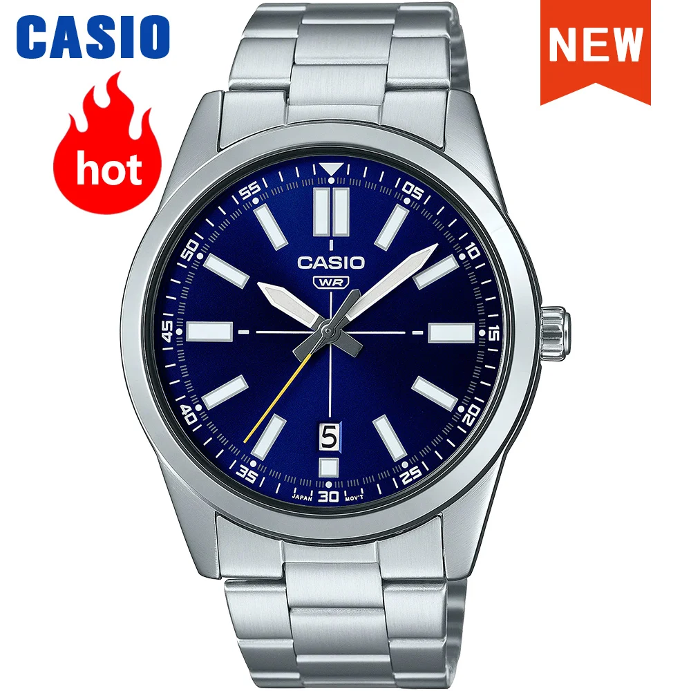 

Casio watch for men top luxury set quartz Waterproof military Watchs Business fashions Steel Belt relogio masculino MTP-VD02D