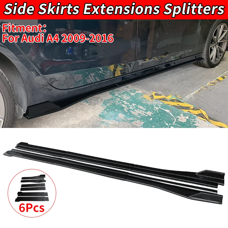 For Audi A4 2009-2016 Car Side Skirts Extensions Bumper Door Lip Splitters Winglet New Adjustable Scratch Protector Accessories
For Audi A4 2009-2016 Car Side Skirts Extensions Bumper Door Lip Splitters Winglet New Adjustable Scratch Protector Accessories