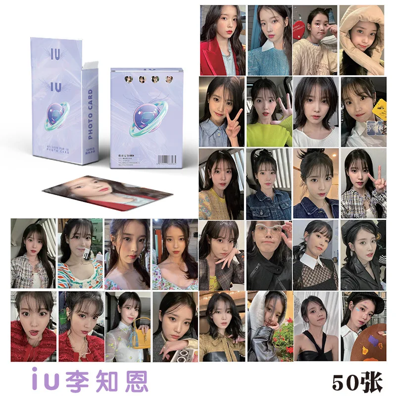50 шт./набор IU новый альбом Лазерная ломо-карта Lee Ji Eun Звездный герой Фотокарта коллекционные карты косплей подарок
50 шт./набор IU новый альбом Лазерная ломо-карта Lee Ji Eun Звездный герой Фотокарта коллекционные карты косплей подарок