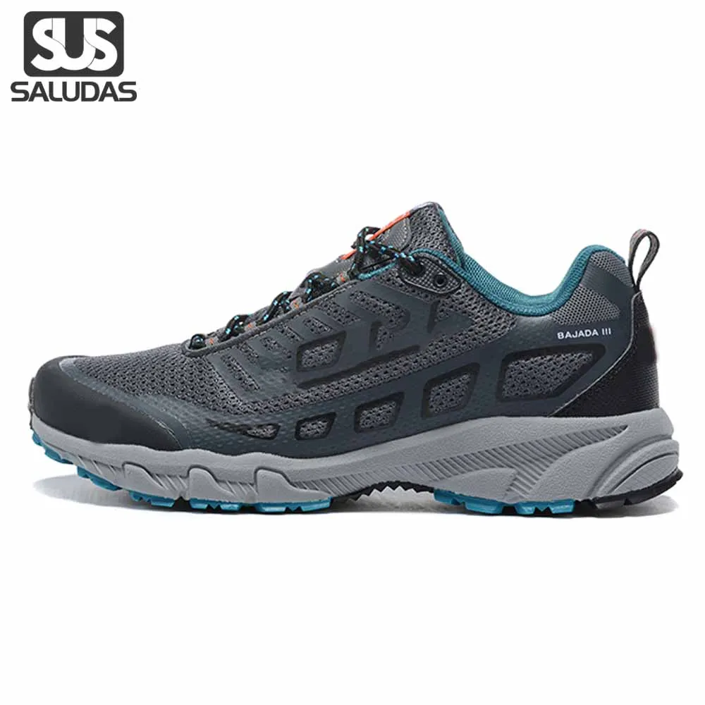 

SALUDAS Men's Travel Trekking Shoes Camping Leisure Sports Shoes Anti-skid and Wear-resistant Mountaineering Cross-country Shoes