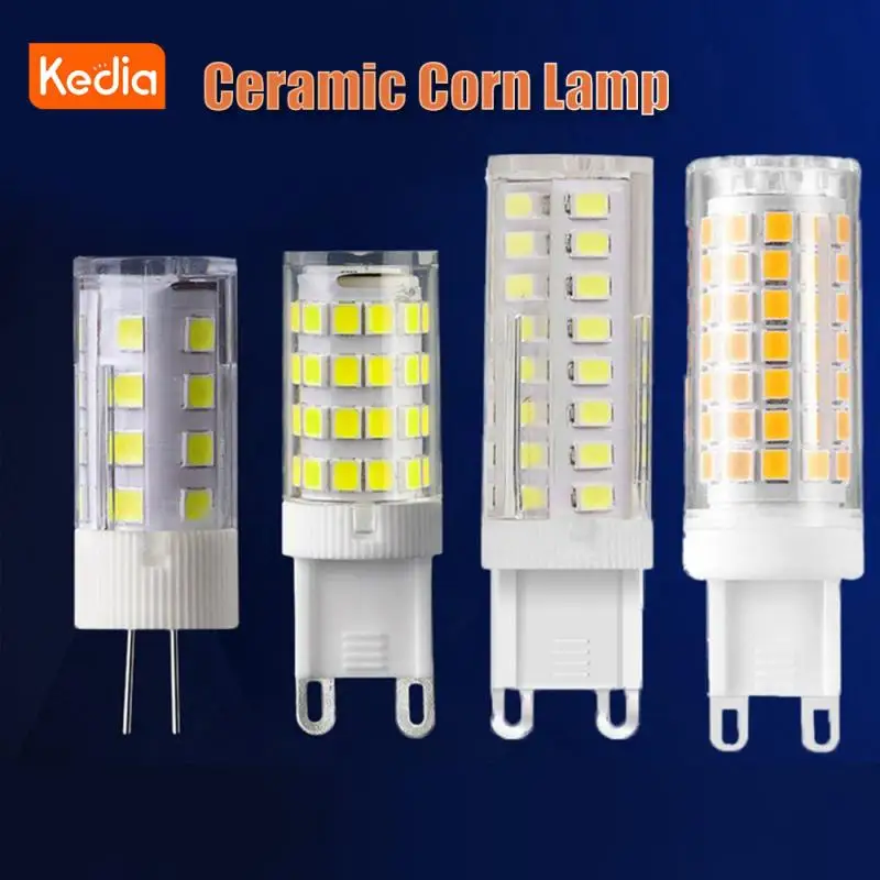 

KEDIA G9 AC220V LED Corn Lamp Bubble 3W 5W 7W 9W Bright Ceramic Corn Bulb Lamp SMD2835 Chandelier Light Replace Halogen Lamp Hot