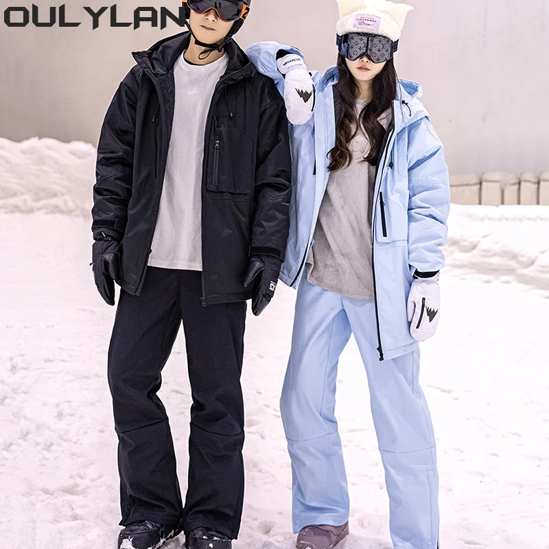 

2024 New Ski Suits Winter Warm Outdoor Sports Snowboards Windproof Waterproof Clothes and Pants Set Snow Insulation Suite Women