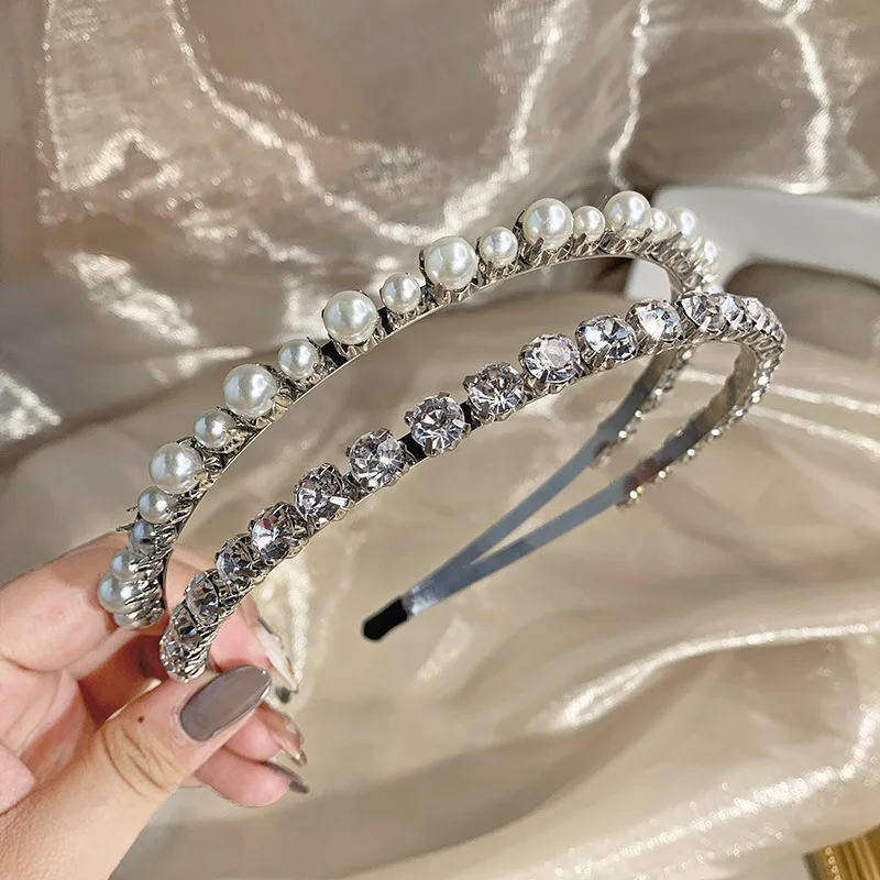 Baroque Styles Pearl Hairbands Fashion Sweet Crystal Rhinestone Beads Headbands for Women Girls Hair Hoops Bands Bride
Baroque Styles Pearl Hairbands Fashion Sweet Crystal Rhinestone Beads Headbands for Women Girls Hair Hoops Bands Bride