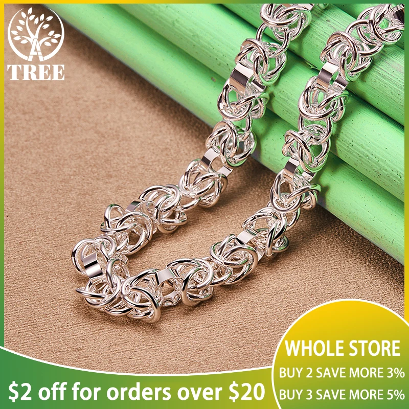 ALITREE 925 Sterling Silver 7mm Keel Chain Necklace For Women Men Party Engagement Wedding Fashion Simple Jewelry Christmas Gift
ALITREE 925 Sterling Silver 7mm Keel Chain Necklace For Women Men Party Engagement Wedding Fashion Simple Jewelry Christmas Gift