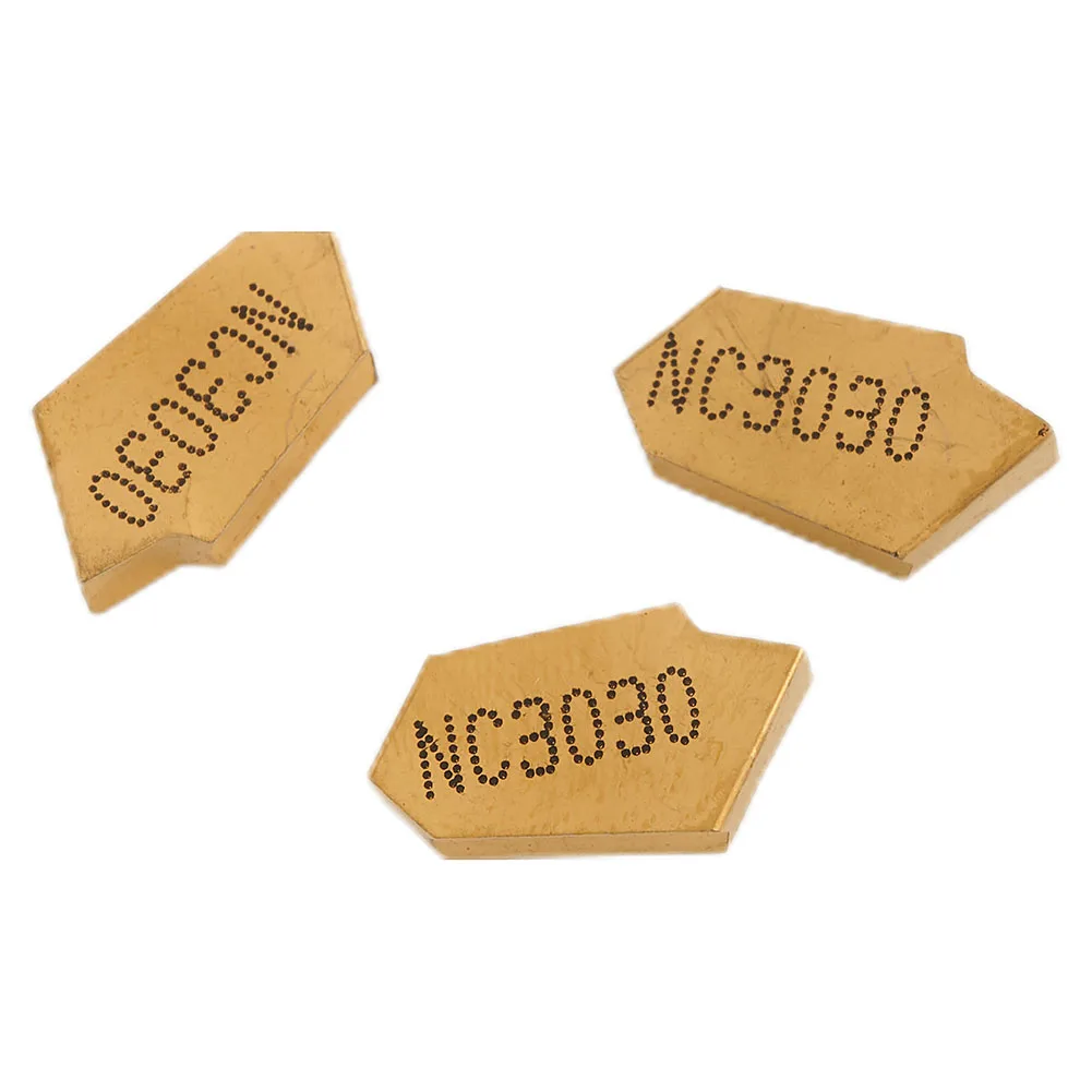 Semi-finishing 3mm 10Pcs Steel Insert GTN-3 Gold NC3020 ZQMX3N11-1E YBC251 Durable Tool Kit Set Parts Engine Latest
Semi-finishing 3mm 10Pcs Steel Insert GTN-3 Gold NC3020 ZQMX3N11-1E YBC251 Durable Tool Kit Set Parts Engine Latest