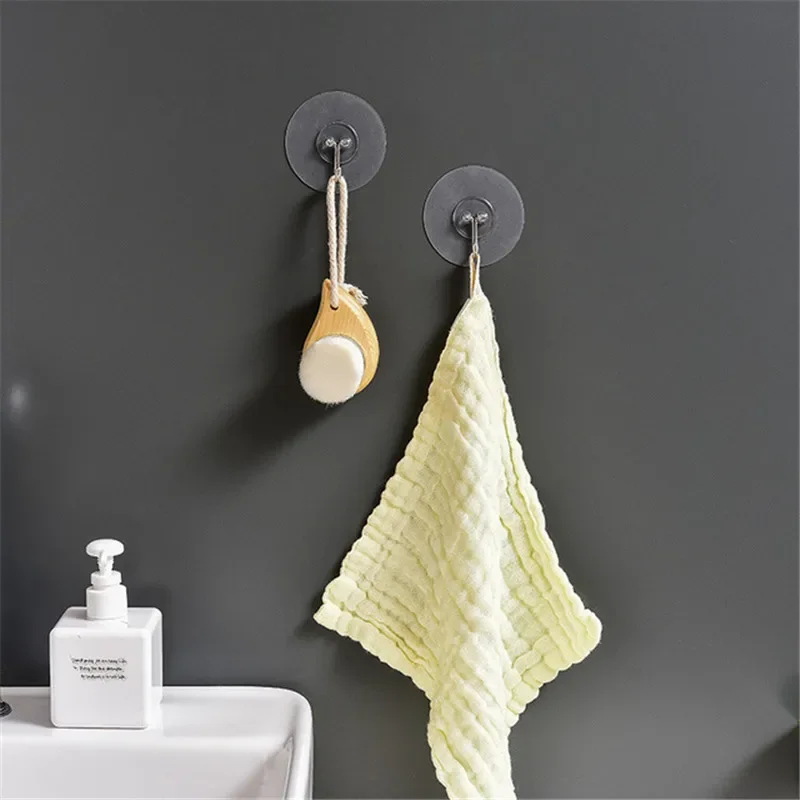 

5Pcs Hooks for Bathroom Self Adhesive Door Wall Hook Hanger Suction Cup for Kitchen Storage Towel Garlands Hanging Hooks
