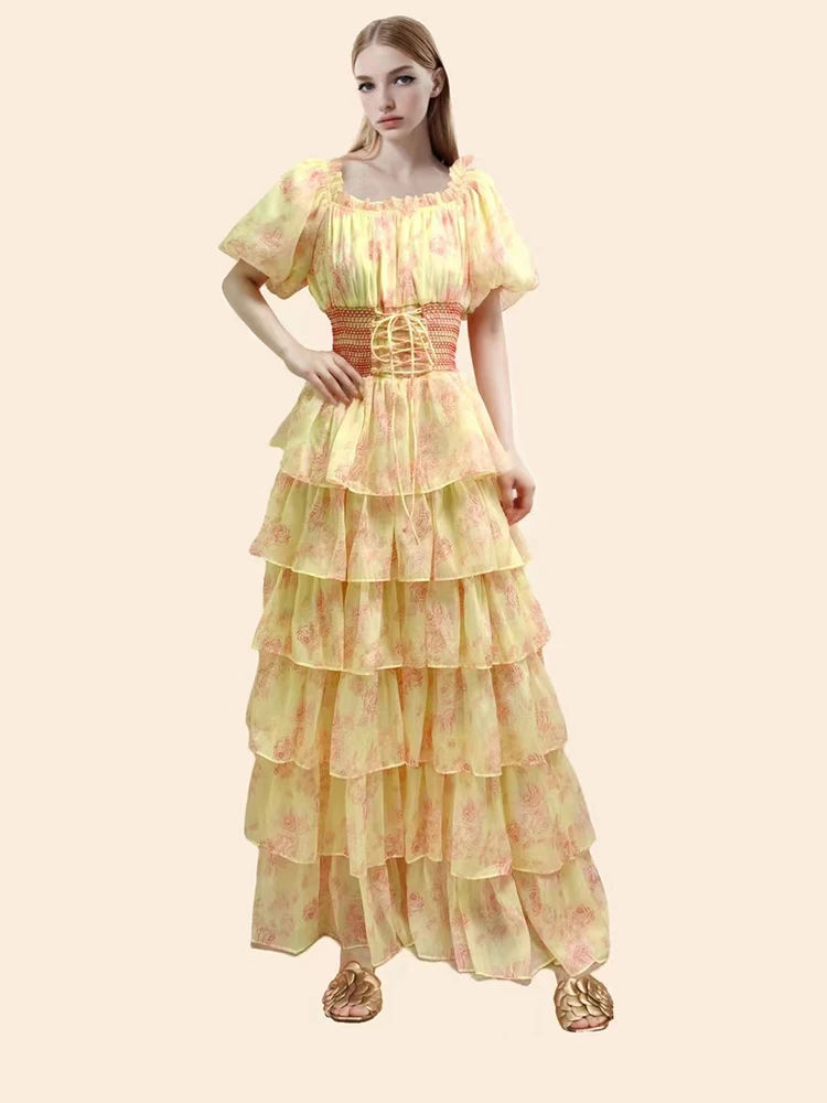 y2k summer rustic print short sleeve Women's dresses2023 fashion lace up waist large hem chic and elegant woman dress
y2k summer rustic print short sleeve Women's dresses2023 fashion lace up waist large hem chic and elegant woman dress