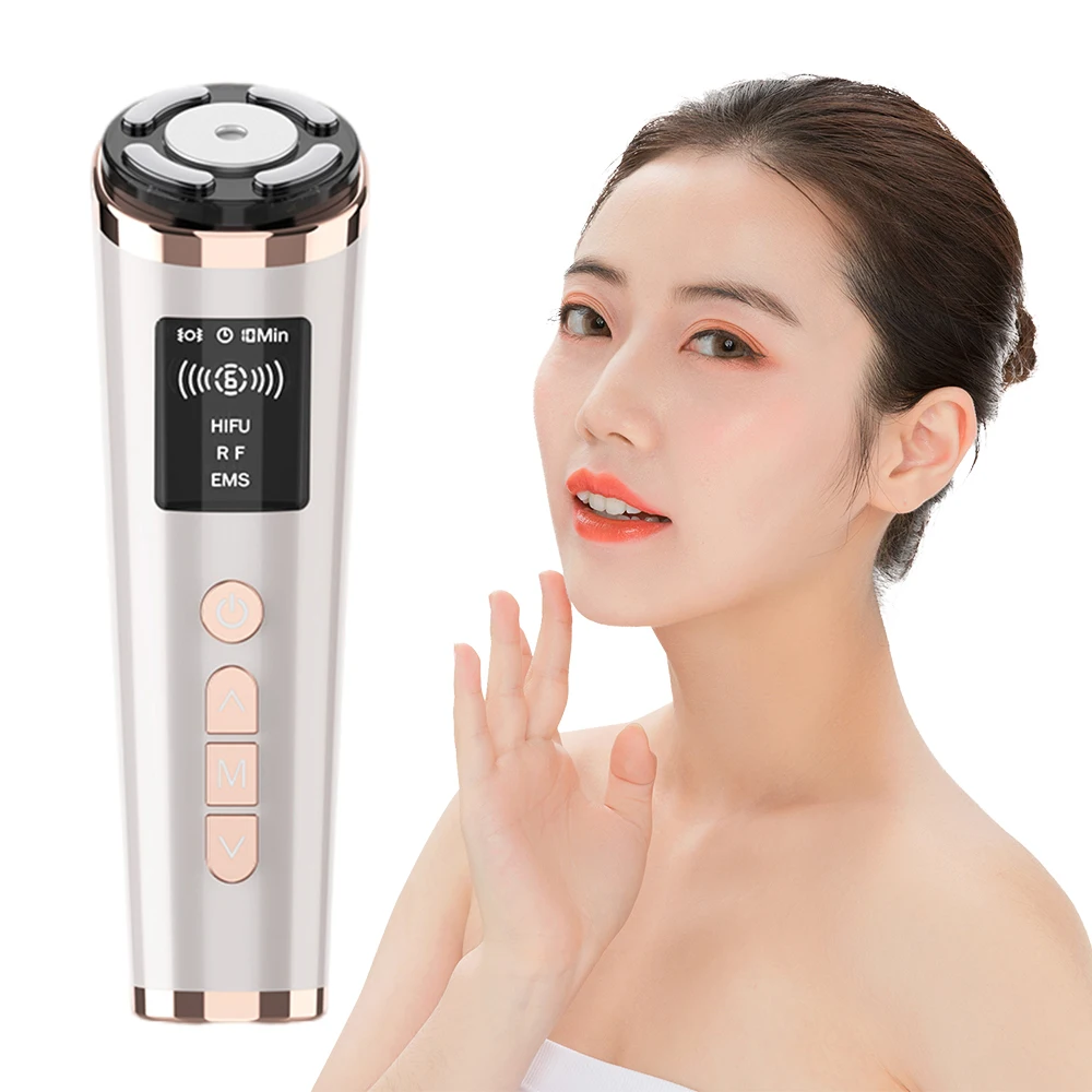 

4 In 1 New EMS Vibration HIFU RF Ultrasound Machine Face Lifting Tightening Skin Rejuvenation Anti Wrinkle Facial Beauty Device