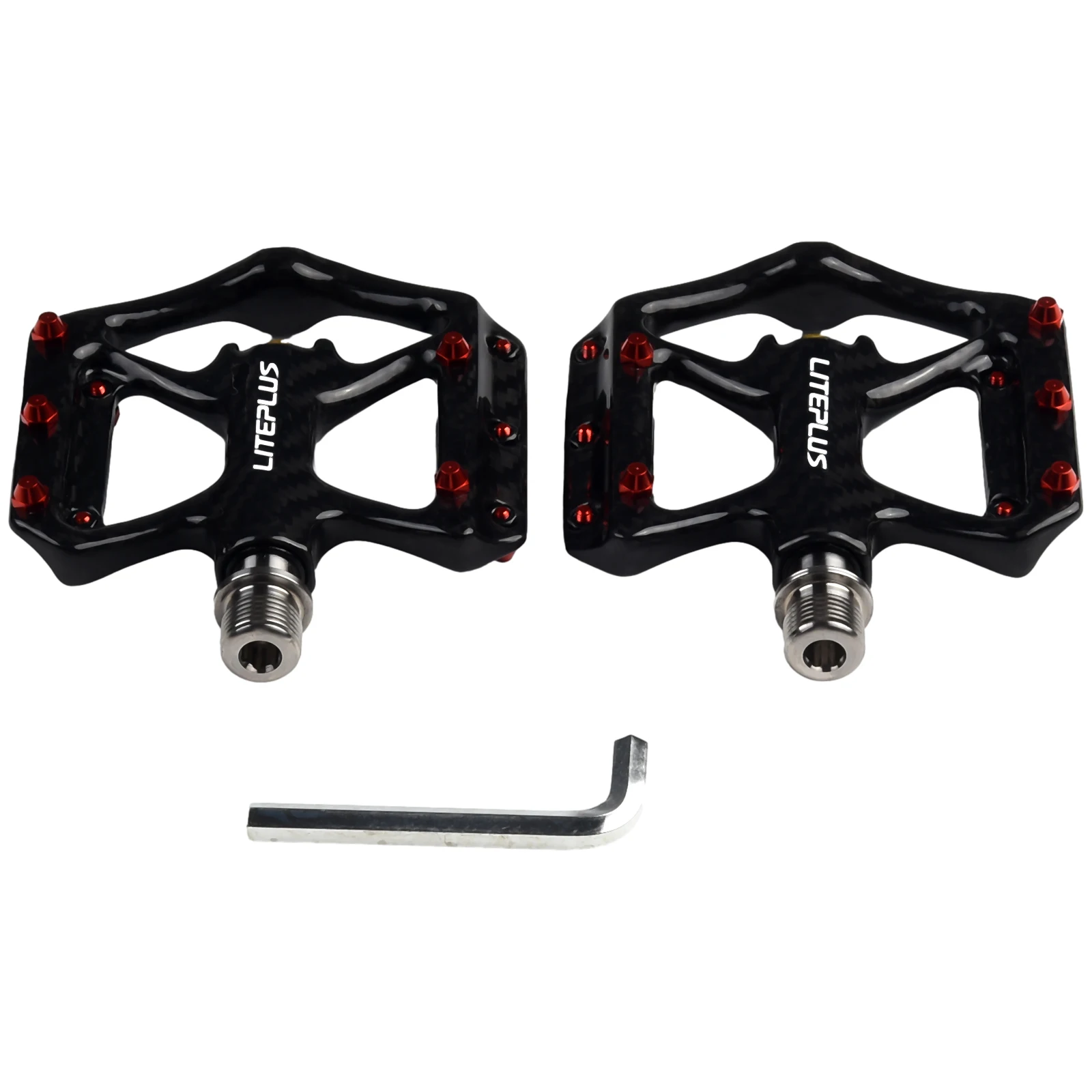 High Quality Brand New Outdoor Pedal Bicycle 1 Pair 181g/pair Accessories Carbon Fiber+Titanium Alloy Lightweight
High Quality Brand New Outdoor Pedal Bicycle 1 Pair 181g/pair Accessories Carbon Fiber+Titanium Alloy Lightweight