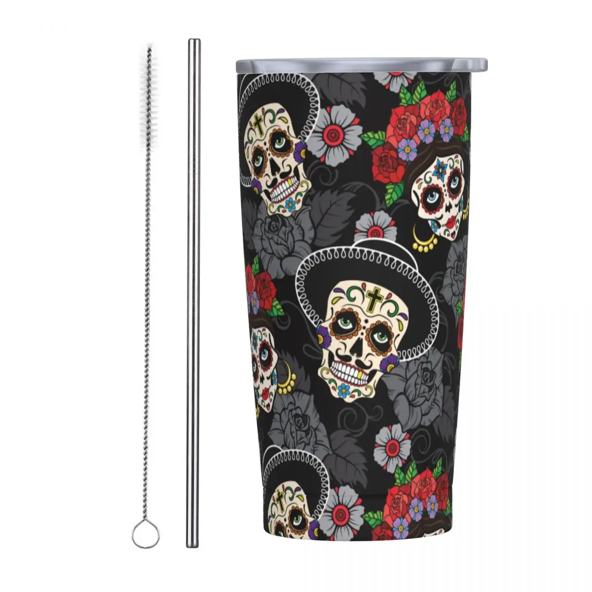 Хэллоуин 20 унций стакан сахарный череп Роза вакуумная Изолированная дорожная Термокружка с крышкой и соломинкой нержавеющая сталь кружки с двойными стенками 
Хэллоуин 20 унций стакан сахарный череп Роза вакуумная Изолированная дорожная Термокружка с крышкой и соломинкой нержавеющая сталь кружки с двойными стенками