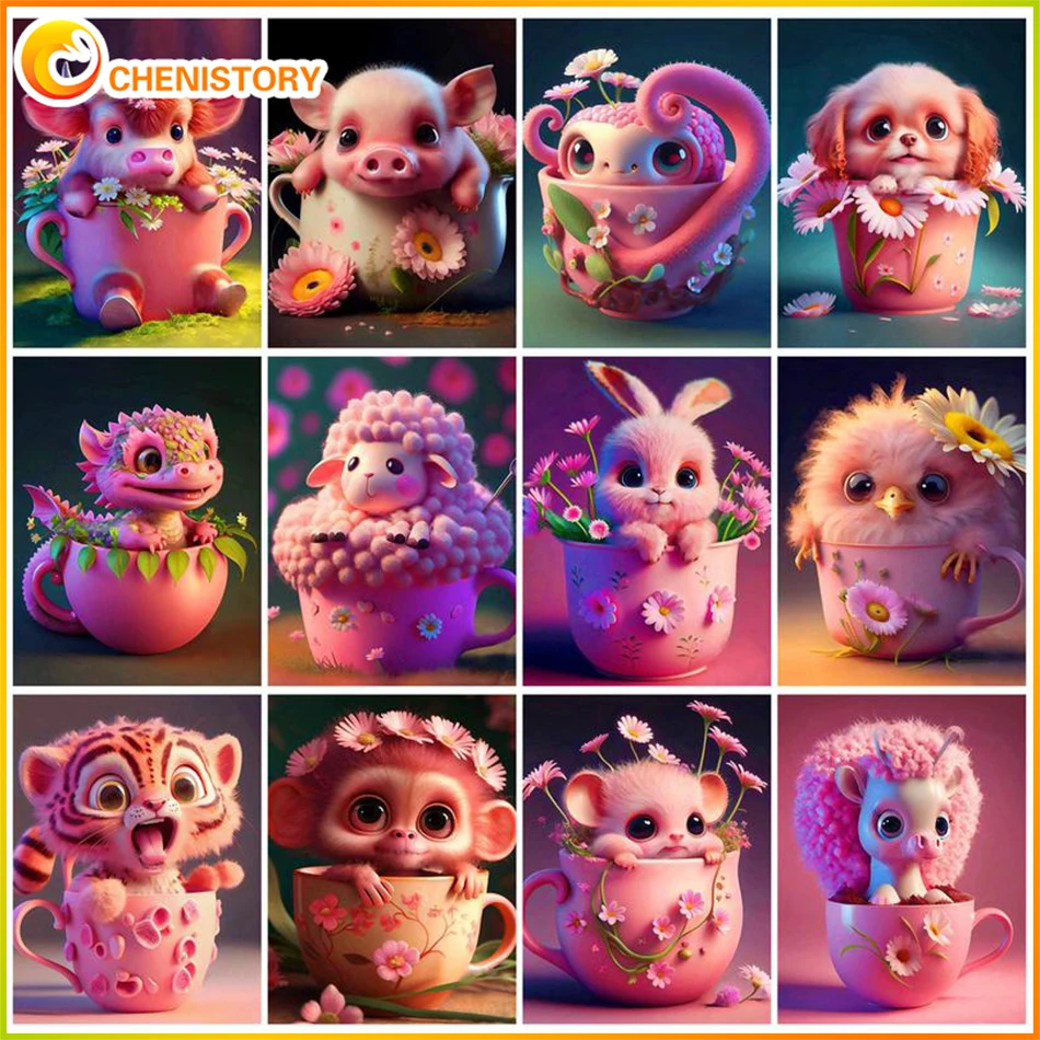 CHENISTORY Oil Painting By Numbers Cup Animal Modern Colorful Picture DIY Acrylic Paint By Numbers For Home Decor Unframed
CHENISTORY Oil Painting By Numbers Cup Animal Modern Colorful Picture DIY Acrylic Paint By Numbers For Home Decor Unframed