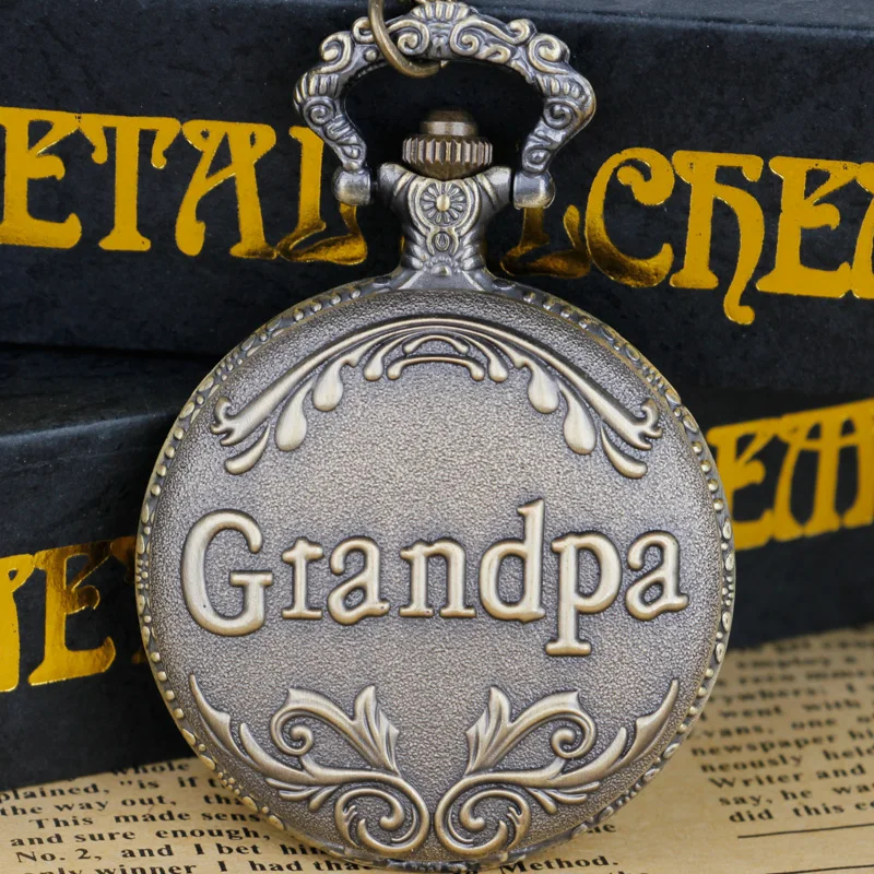 Grandpa Quartz Pocket Watch Flip Arabic Numerals With Chain Clock Pendant Gift For Grandpa
Grandpa Quartz Pocket Watch Flip Arabic Numerals With Chain Clock Pendant Gift For Grandpa