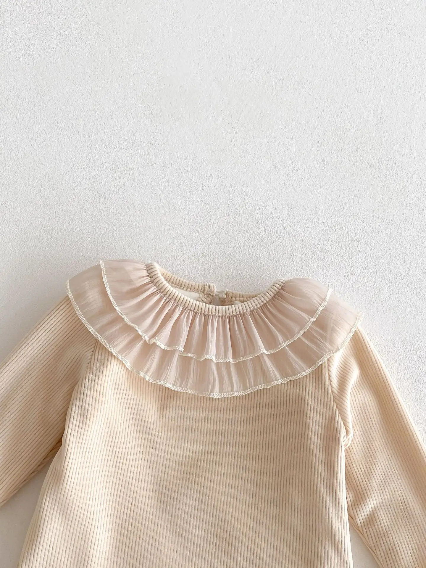 2025 Winter New Baby Girls Ruffle Collar Fleece Tees Infant Solid Bottoming Shirt Toddler Girls Plus Velvet Thick Warm Tops 31 Scecda5cc379f4f6a969b50be3d9d4abcG