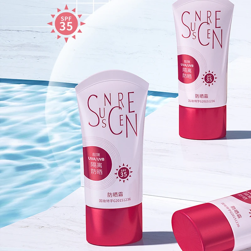 50ml Isolation Sunscreen SPF35 Light Hydrating Sweatproof and Waterproof Moisturizing Concealer Refreshing Sunscreen cream
50ml Isolation Sunscreen SPF35 Light Hydrating Sweatproof and Waterproof Moisturizing Concealer Refreshing Sunscreen cream