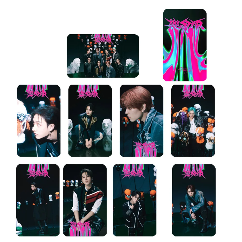 9 шт. KPOP Stary kids альбом для открыток Le-STAR Lomo Card Hyunjin Felix Bangchan Фотокарта, коллекционная карта для поклонников, подарок