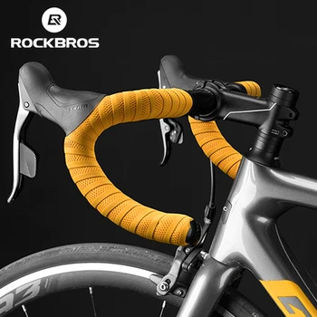 ROCKBROS-논슬립 자전거 핸들 바 테이프, 충격 흡수 벨트, 초경량 내마모성 사이클링 스트랩, MTB 로드 바이크 액세서리
